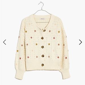 Embroidered Sandlin Cardigan Sweater